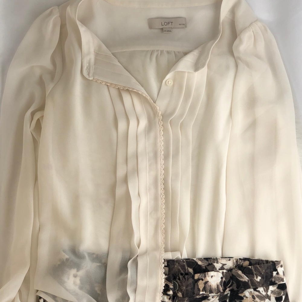 LOFT sheer blouse